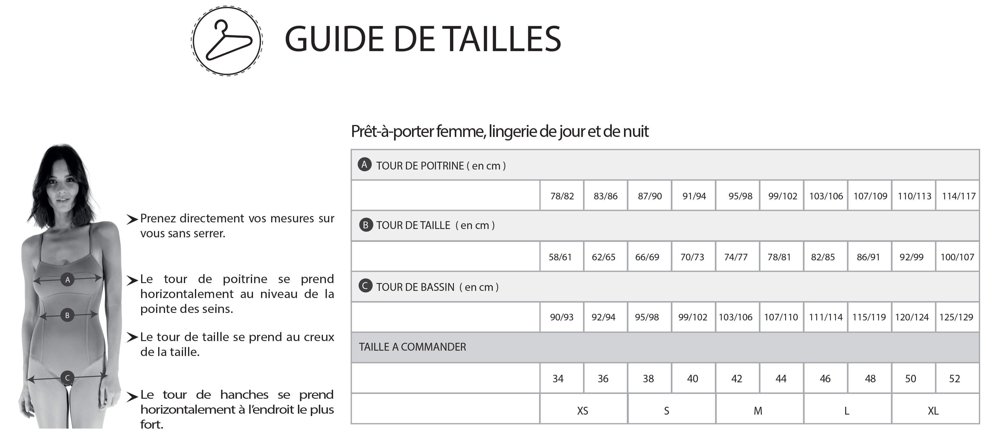 Guide des tailles